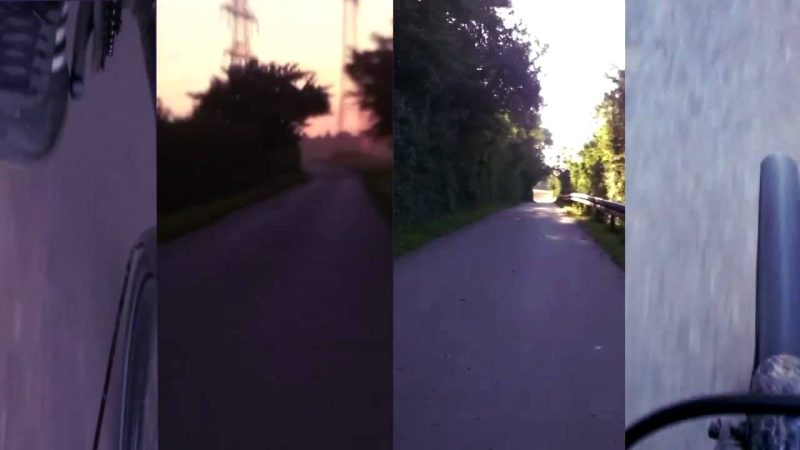 Rafferradln. Im Zeitraffer mit dem Rad zur und von der Arbeit.